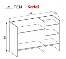 MEDIDAS ESTANTERIA KARTELL LAUFEN